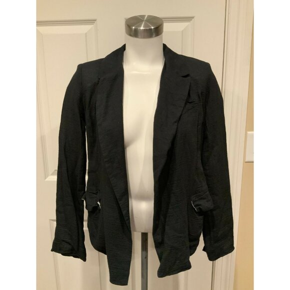 Joie Black Silk Blend Blazer W/ Notch Lapels, Size 0 (US) - Picture 1 of 9